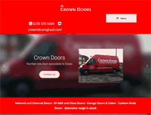 Tablet Screenshot of crowndoors.co.uk